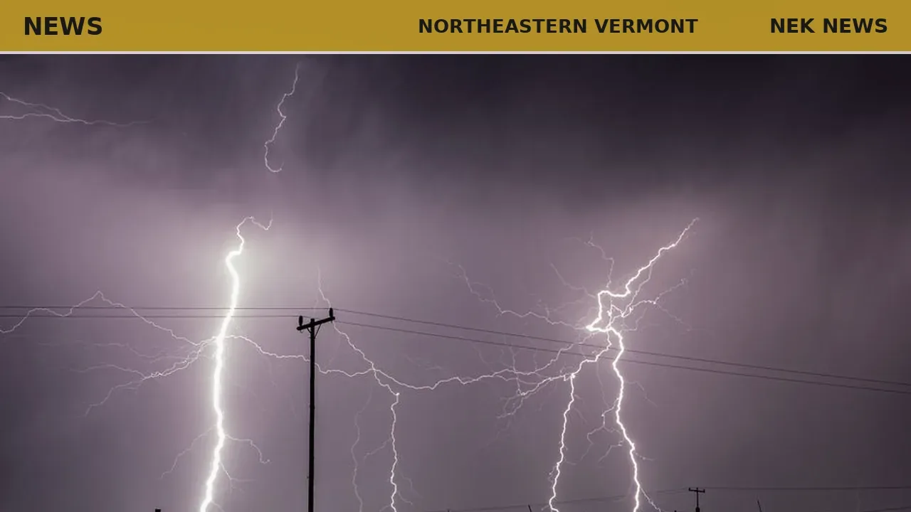 Severe thunderstorm warning issued for northeastern Vermont until 5:15 PM