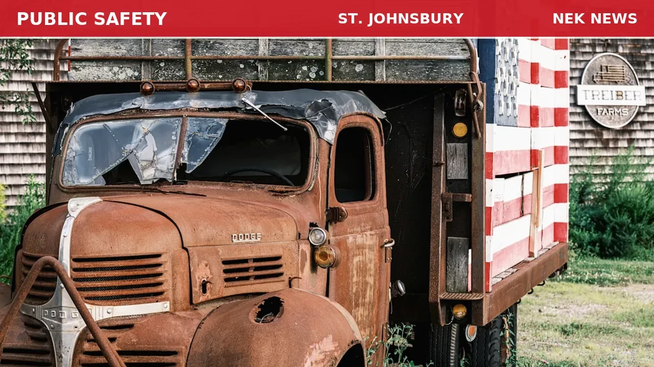 Minor Crash on Kendall Station Ridge Road in St. Johnsbury