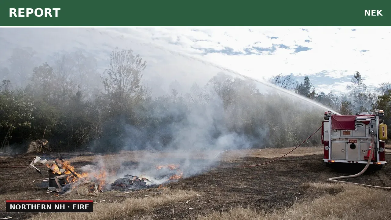 Working fire prompts response in northern NH