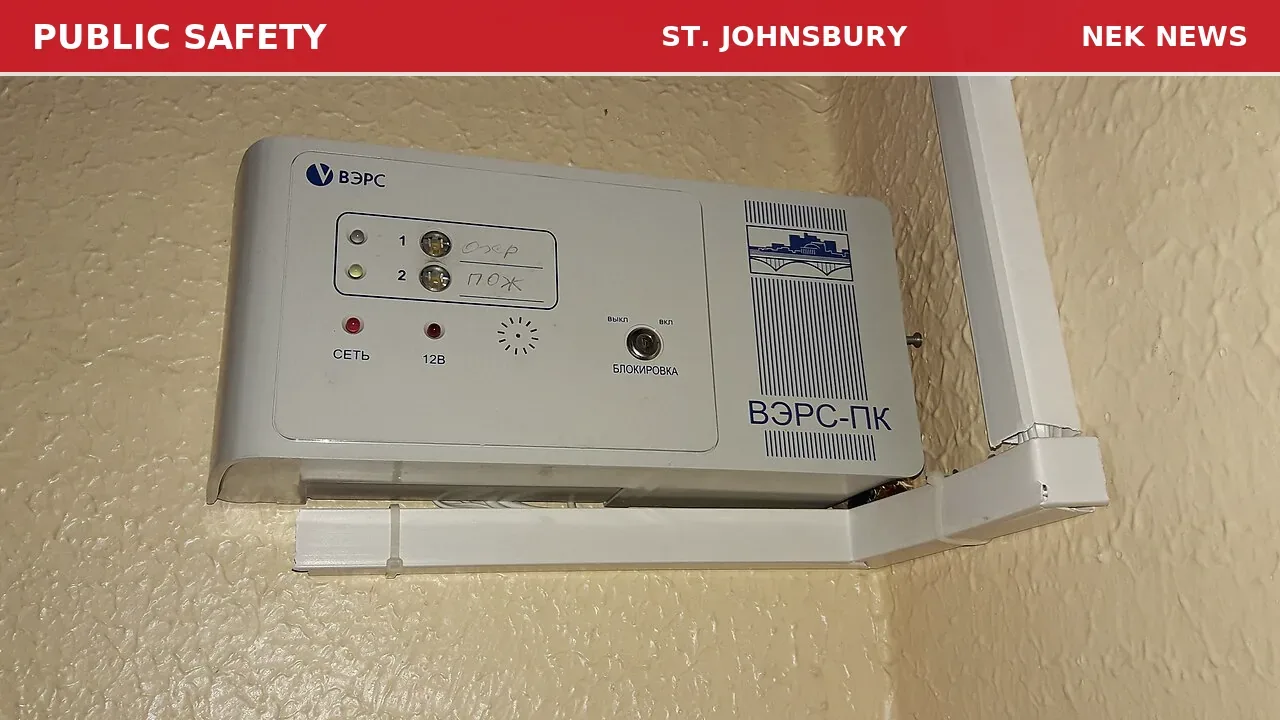 Fire Alarm and Wire Down on Webster Street in St. Johnsbury