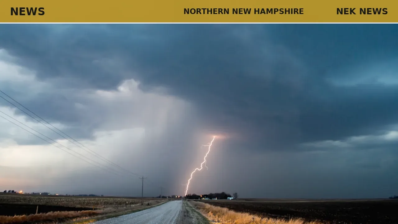 Severe thunderstorm warning for Coos, Grafton, Carroll