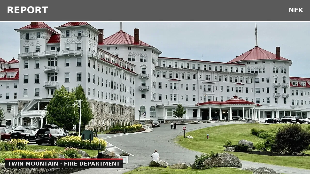 Fire alarm activation at Mount Washington Hotel