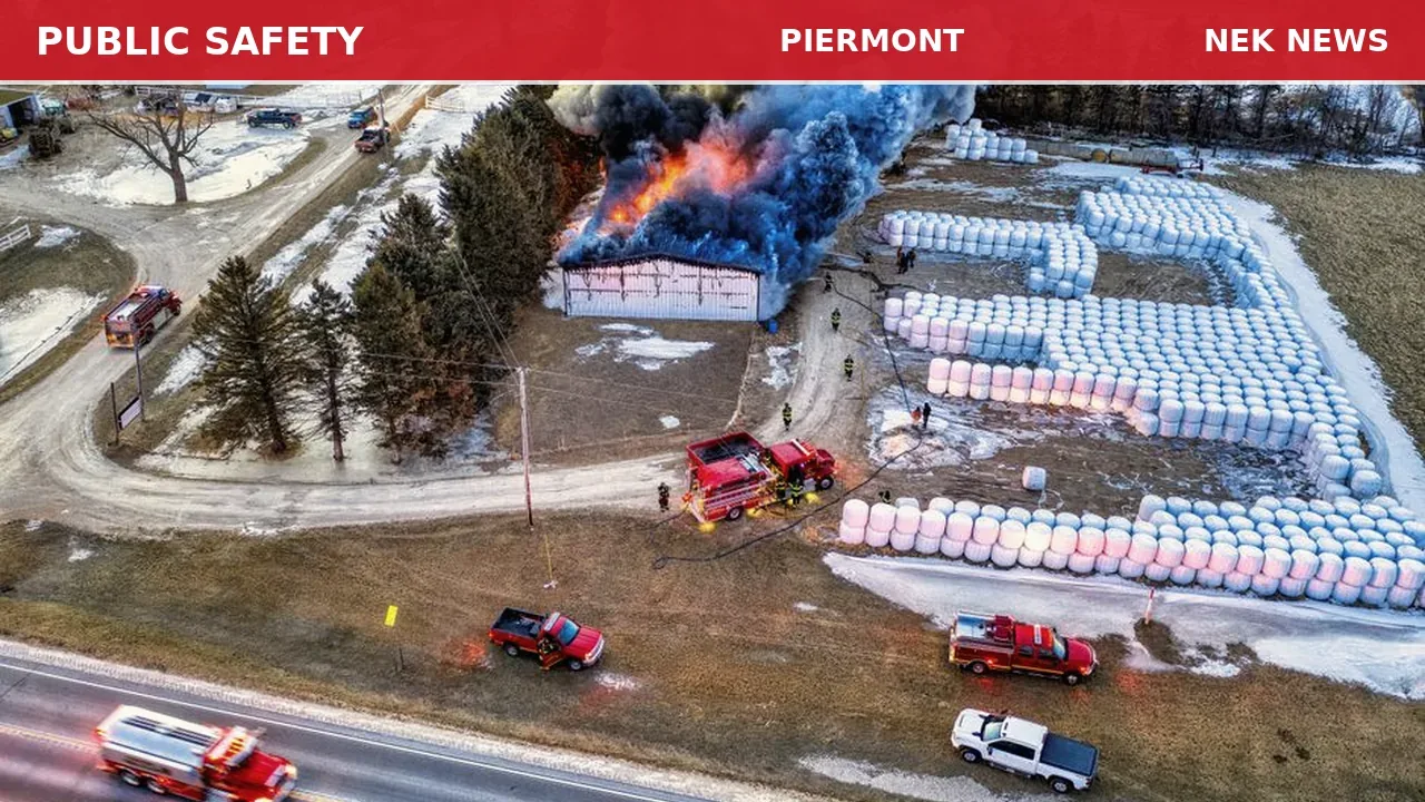Barn Fire Reported on Route 10 in Piermont