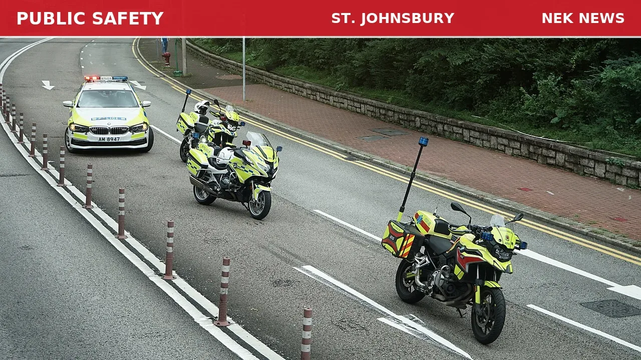 Motorcycle Crash on River Road in St. Johnsbury