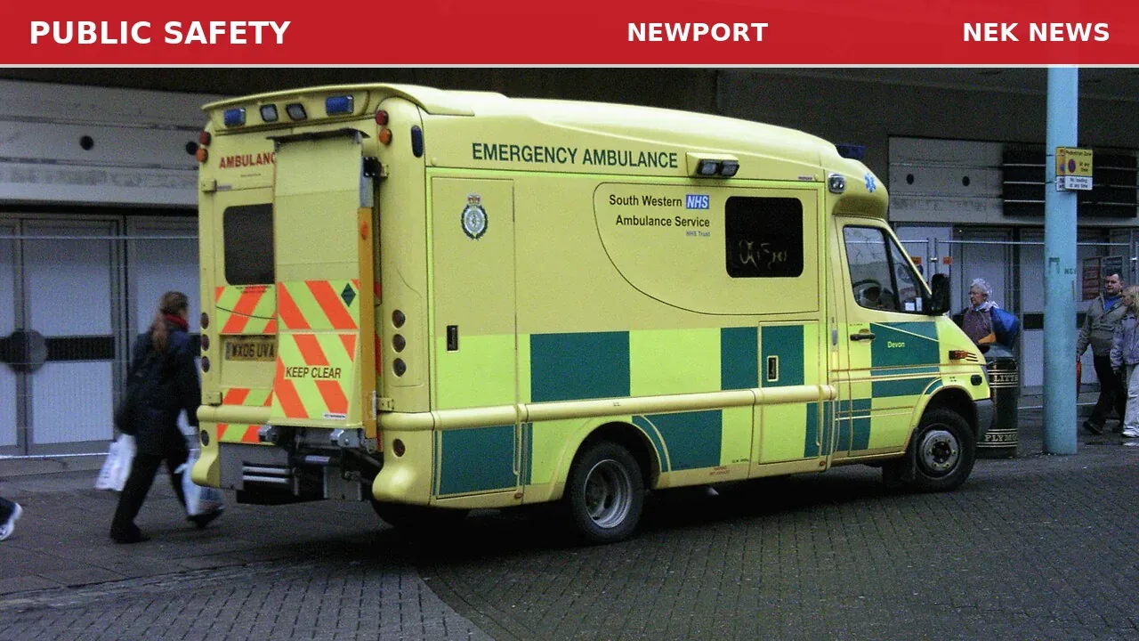 Man with stomach pain, suicidal in Newport