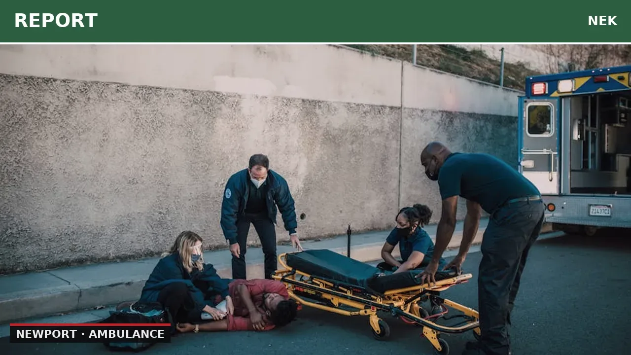 Newport Ambulance Responds to Head Injury Fall in Newport City