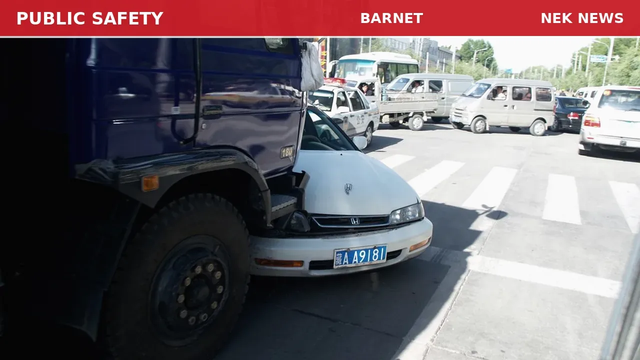 Crash Reported on Breezy Hill Road in Barnet