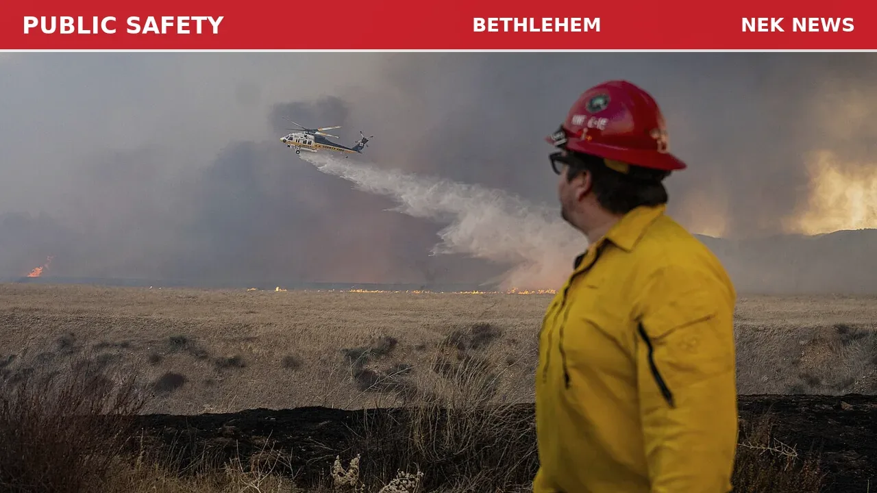 Brush Fire on Blaney Road in Bethlehem