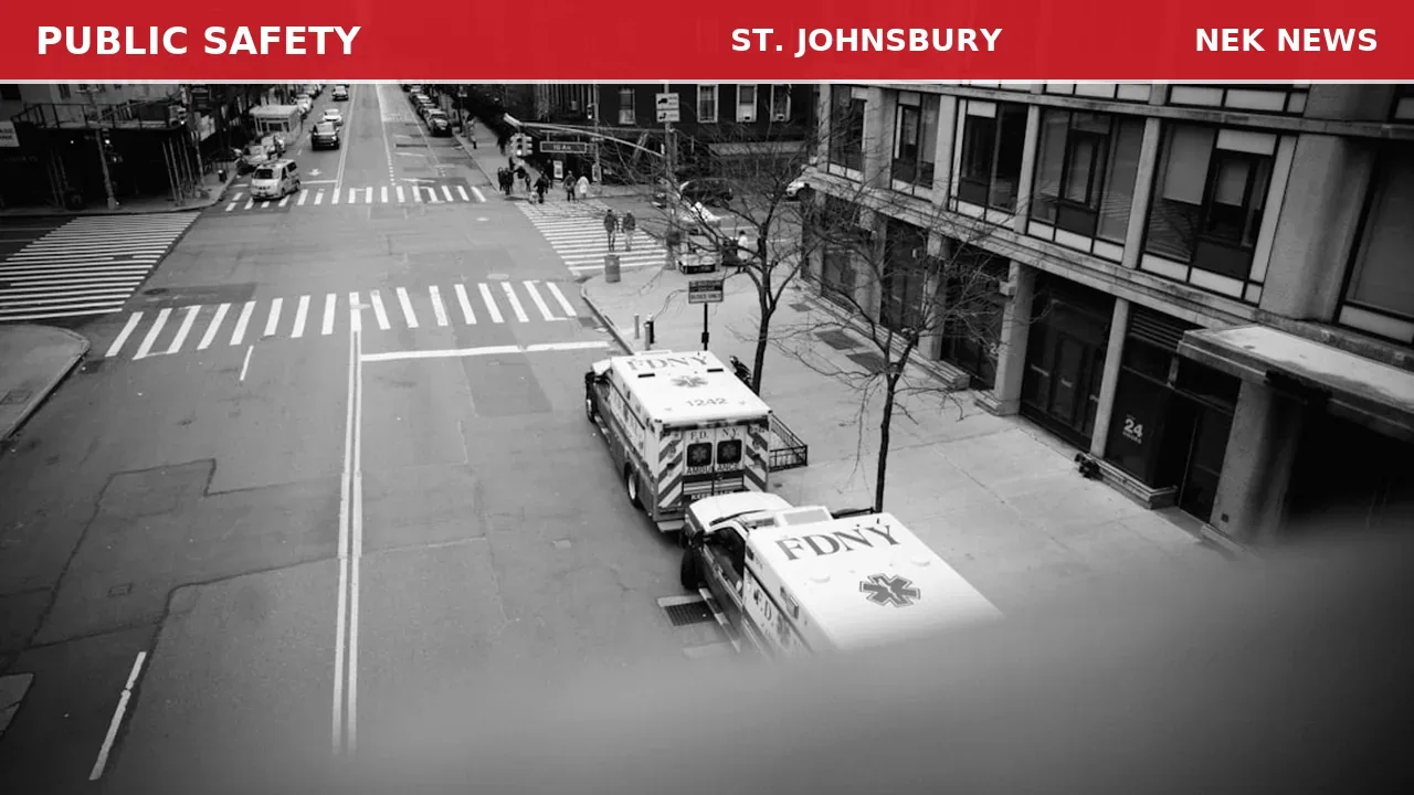 Medical call on Water Street in St. Johnsbury
