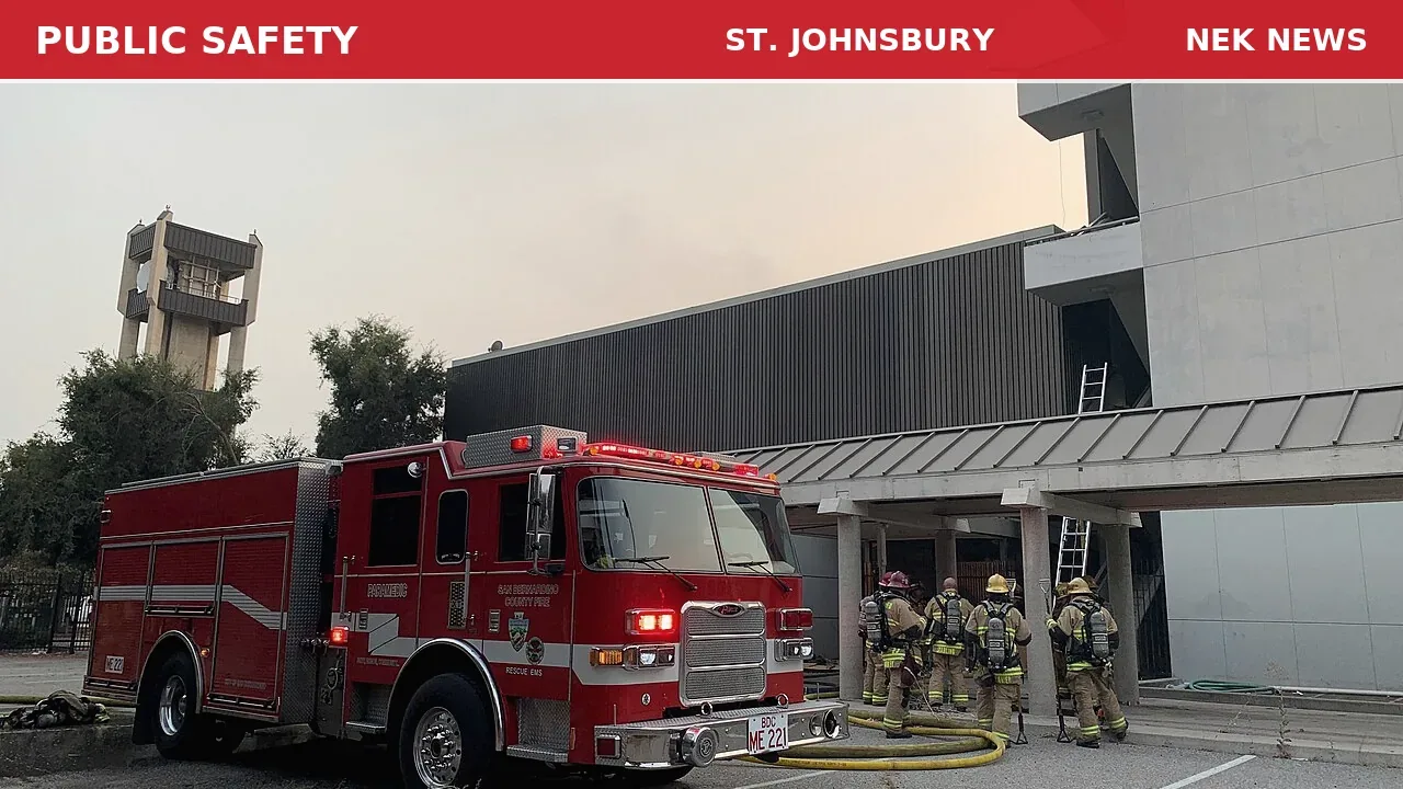 Commercial Fire Alarm on River Street in St. Johnsbury