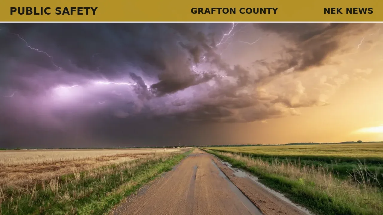 Severe thunderstorm warning for Grafton, Sullivan counties until 3:45 PM
