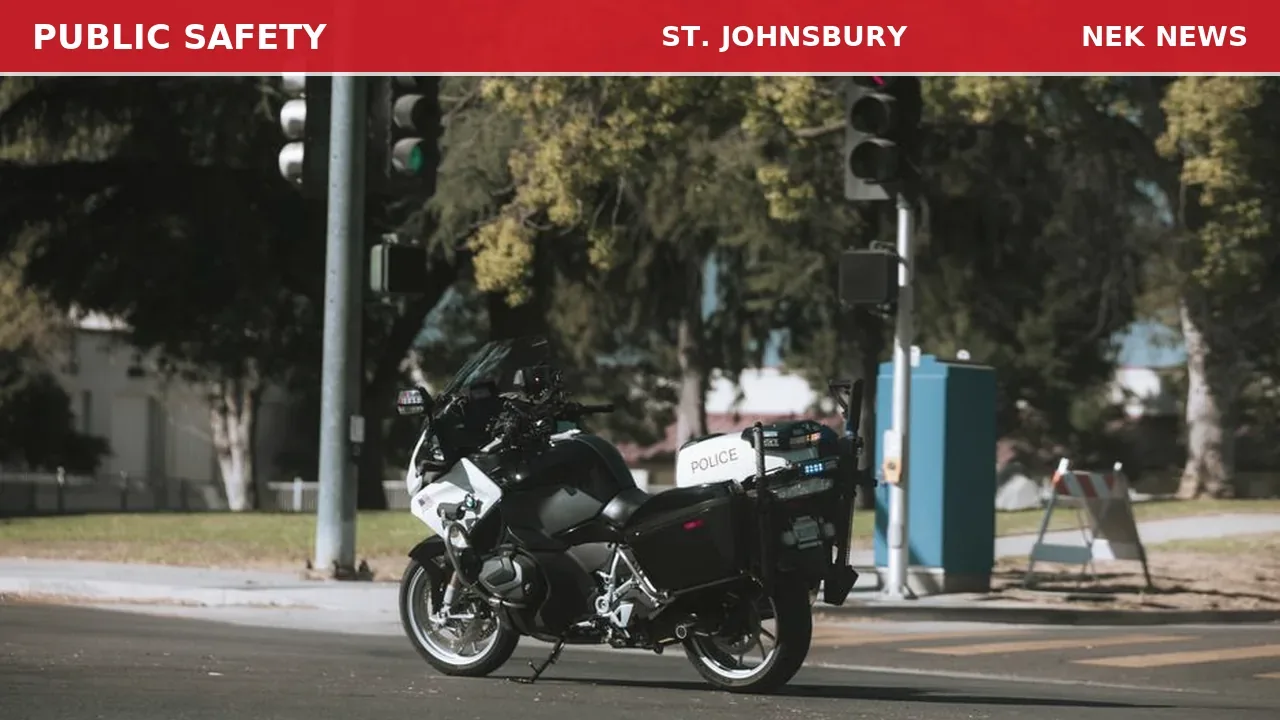 Motorcycle Crash on Almshouse Road in St. Johnsbury
