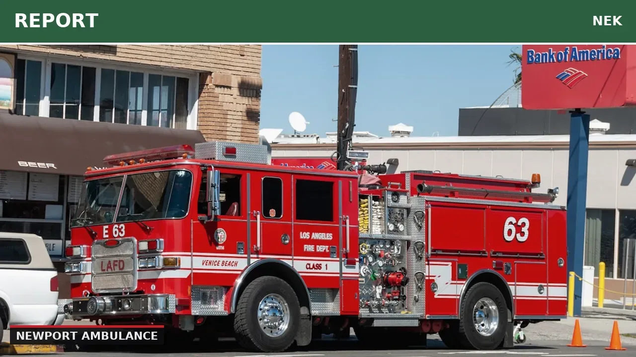 Newport Ambulance Responds to Working Fire