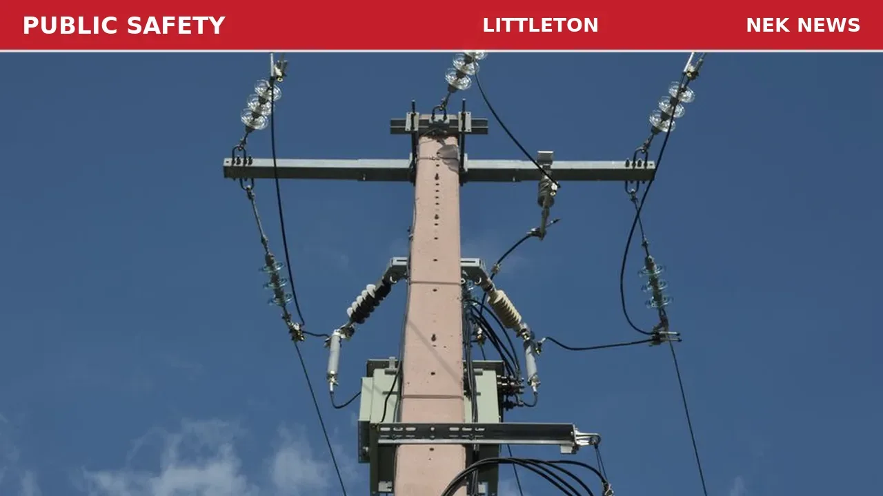 Low-Hanging Wire on Pleasant Street in Littleton