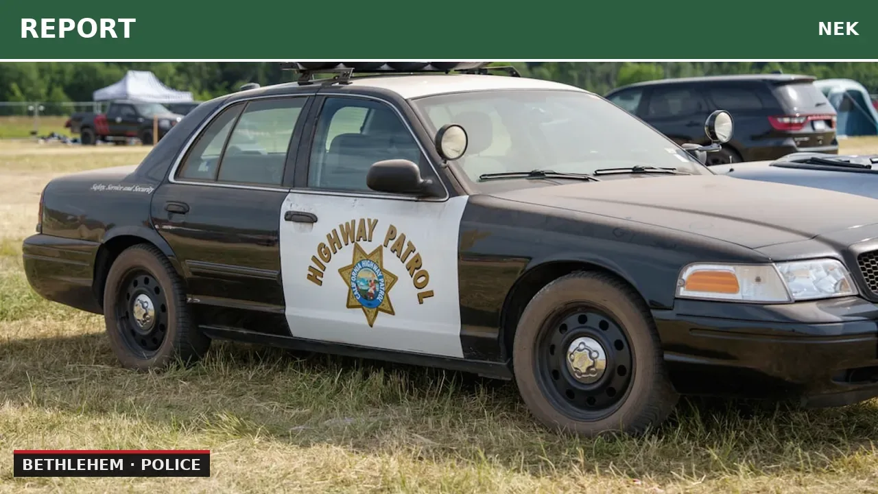 Person in distress attempting to jump onto vehicles in Bethlehem