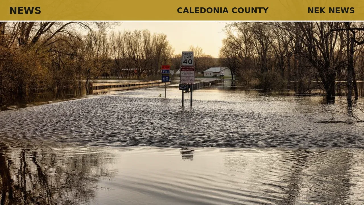 Flood warning active for Caledonia County through Thursday evening