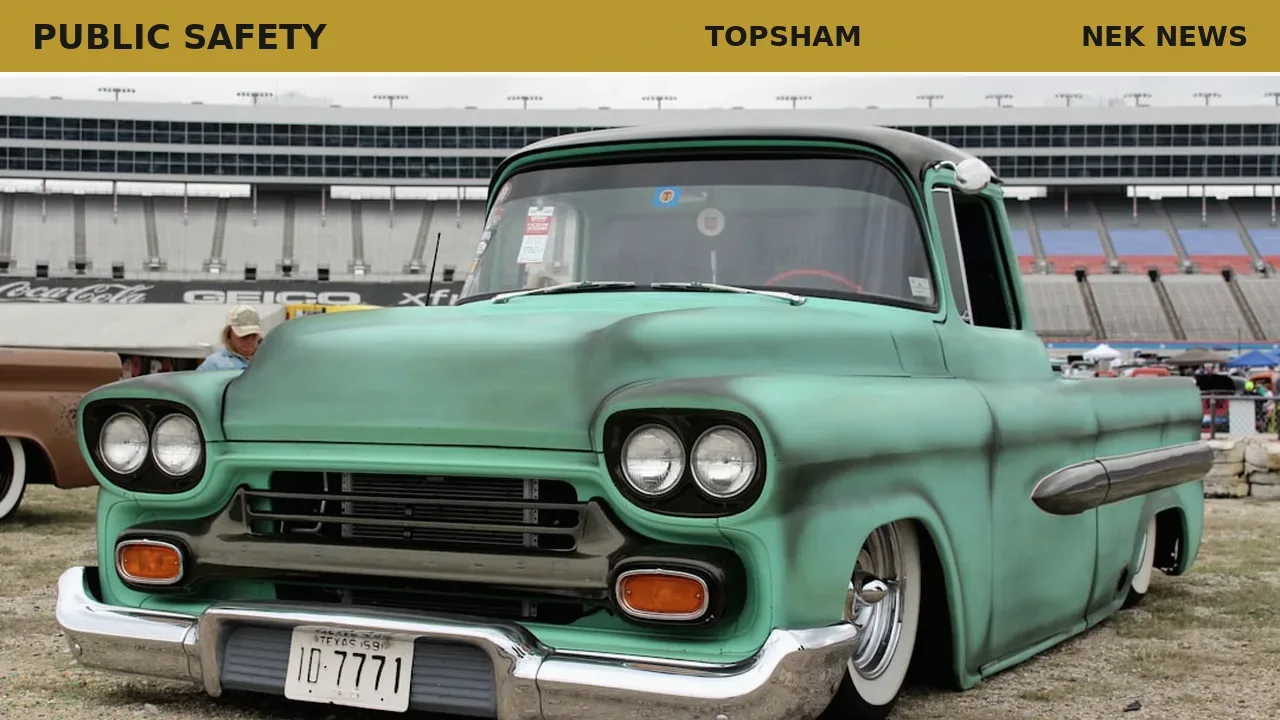 Stolen green pickup truck sought in Topsham