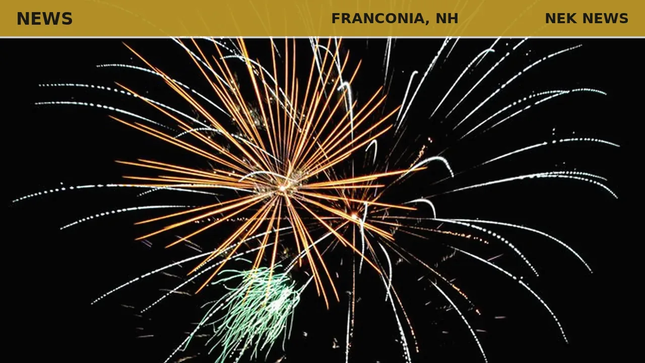 Franconia Old Home Day fireworks light up the sky