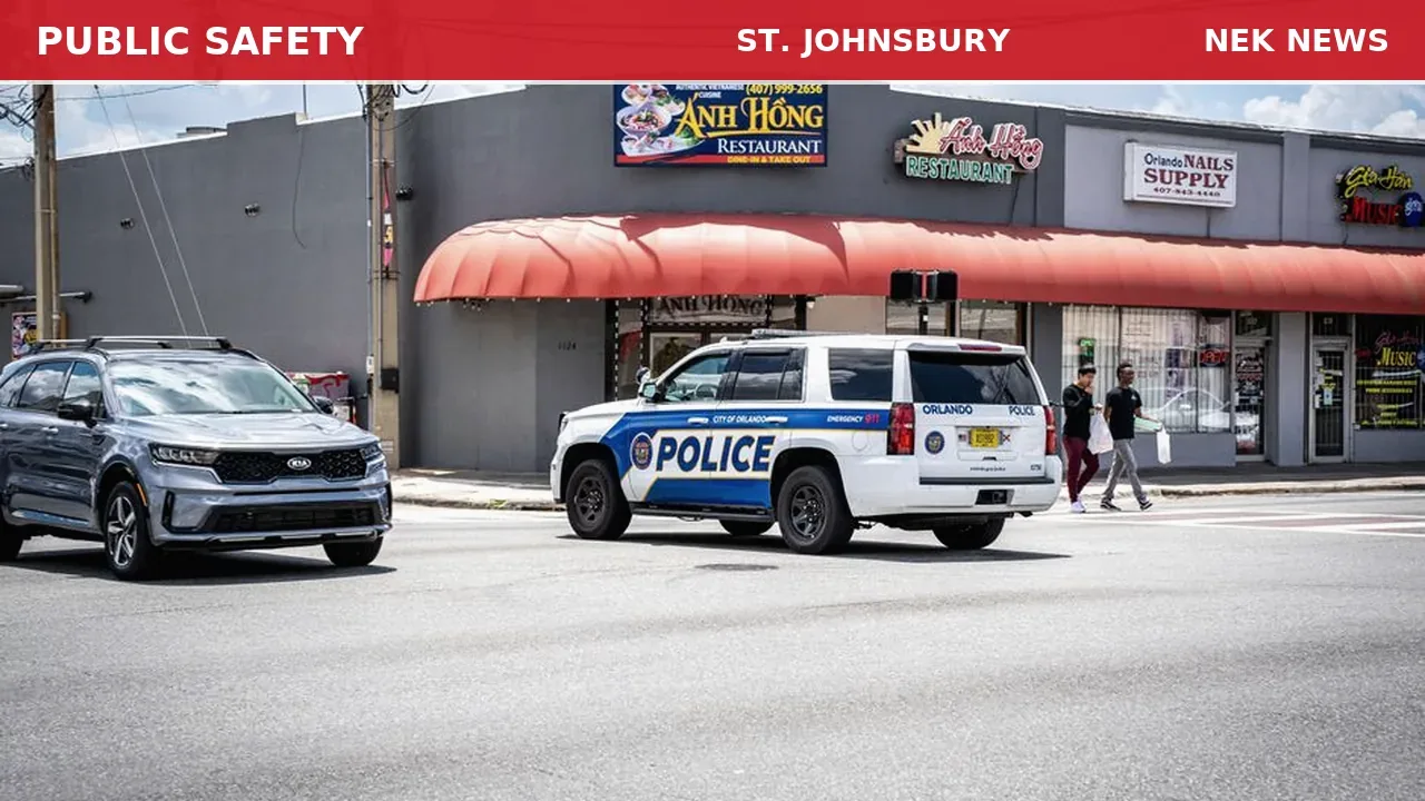 Vehicle Crash at Portland Street and Route 2 in St. Johnsbury