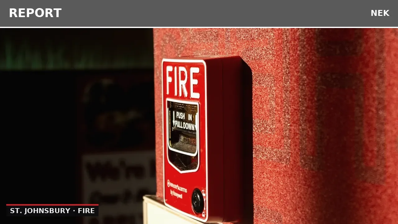 Fire Alarm Activation at Balch Nature Classroom in St. Johnsbury