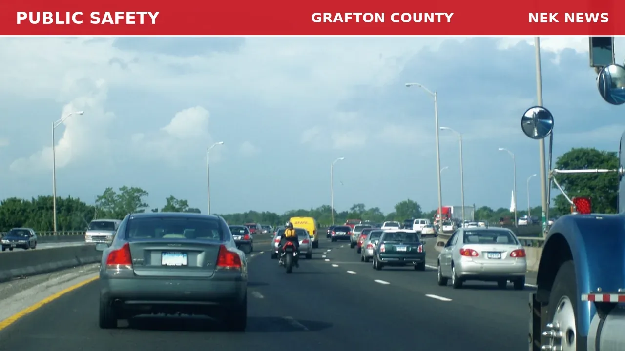 Motorcycle Speeding on Lost River Road in Woodstock