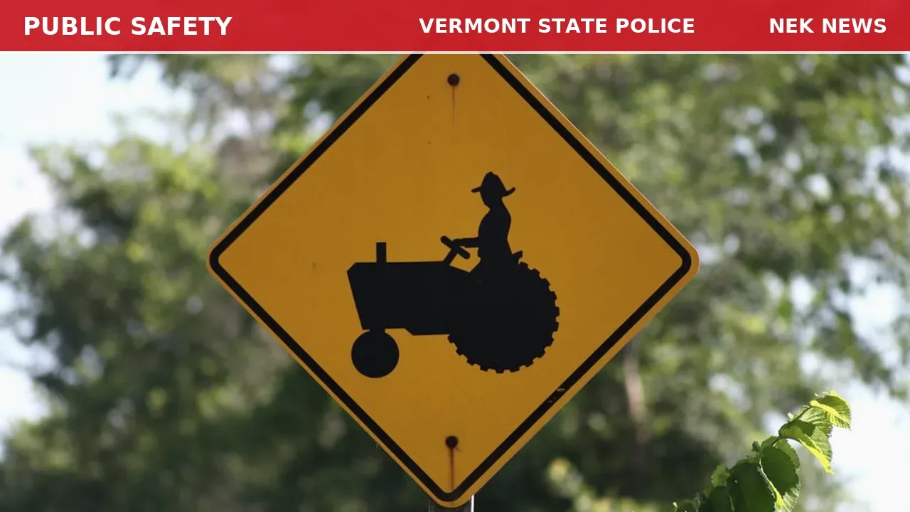 Male on Tractor Reported Following Woman