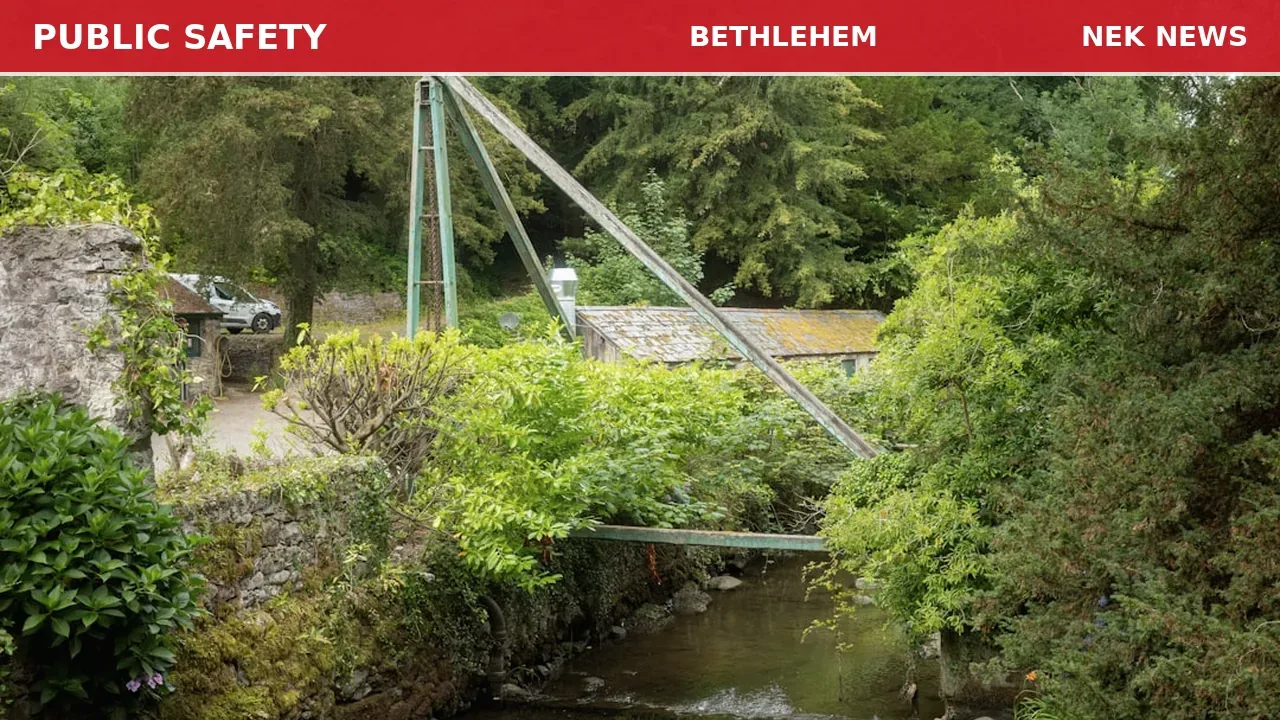 Car Goes Over Embankment on Whitefield Road in Bethlehem