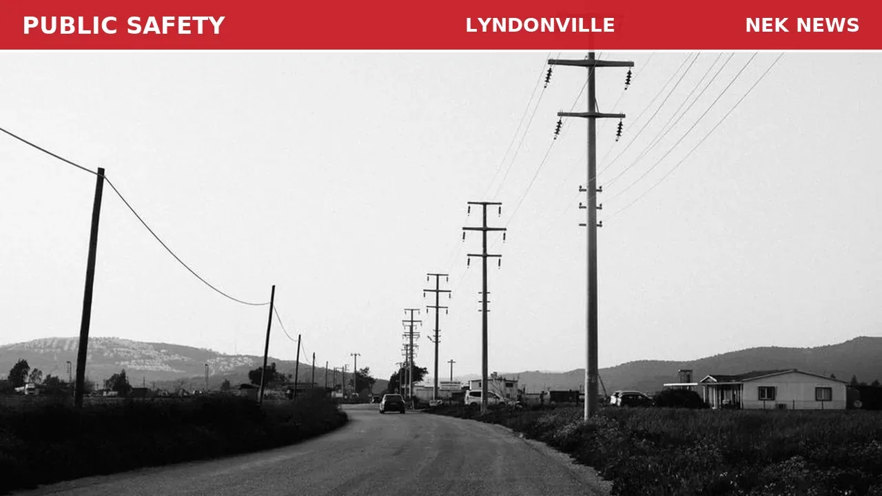 Vehicle Crashes into Telephone Pole on Hills Street in Lyndonville