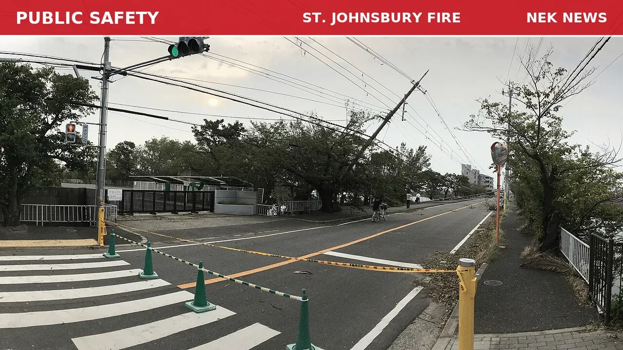 Power lines down on North Street