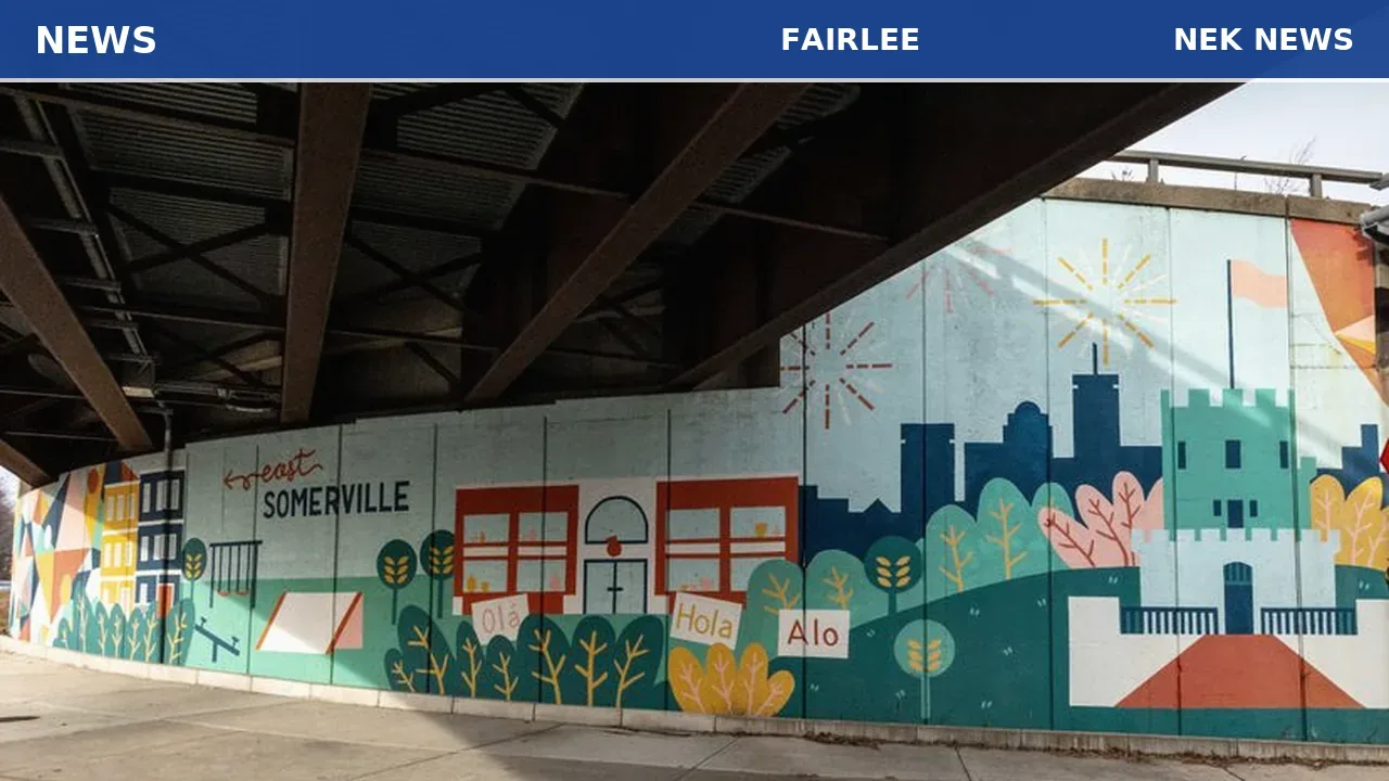 Mural completed at Fairlee I-91 underpass