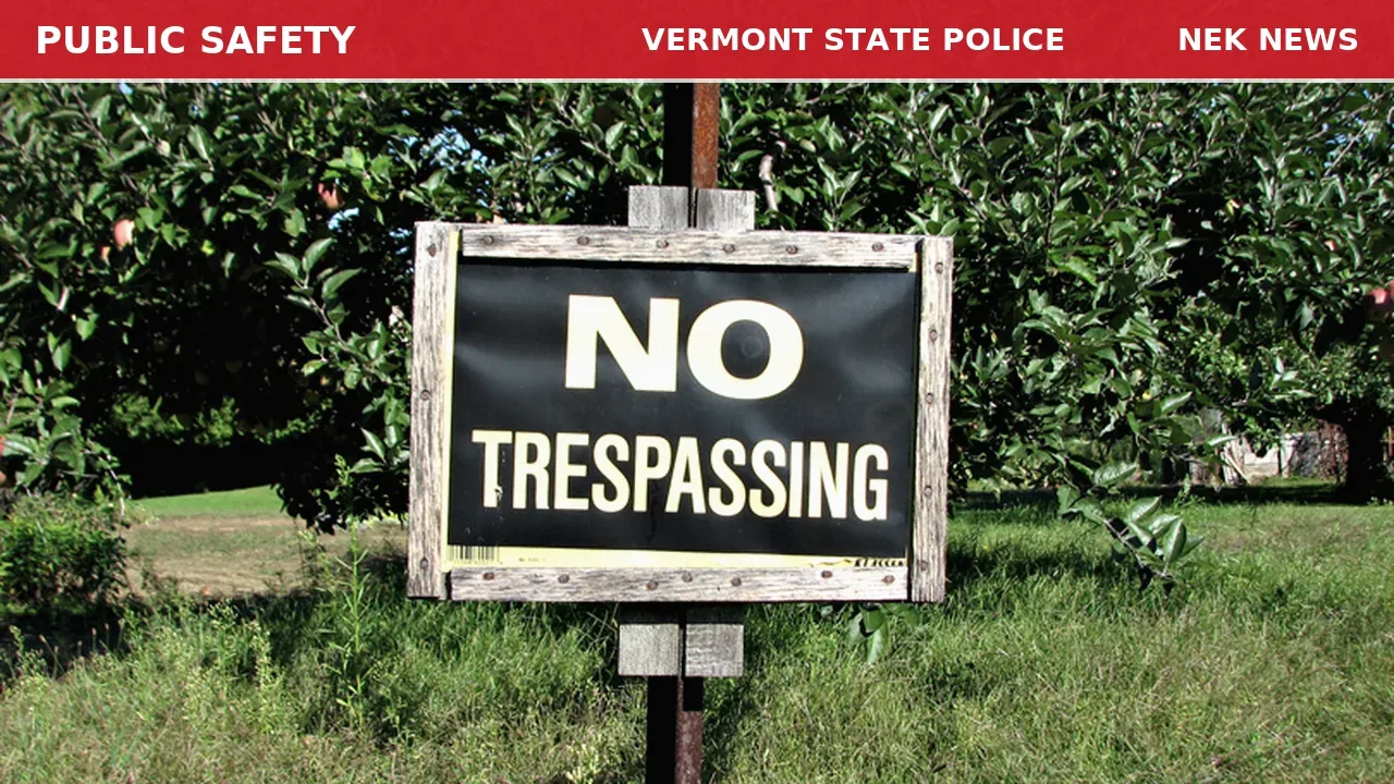 Trespassing With Possible Firearm on Route 122