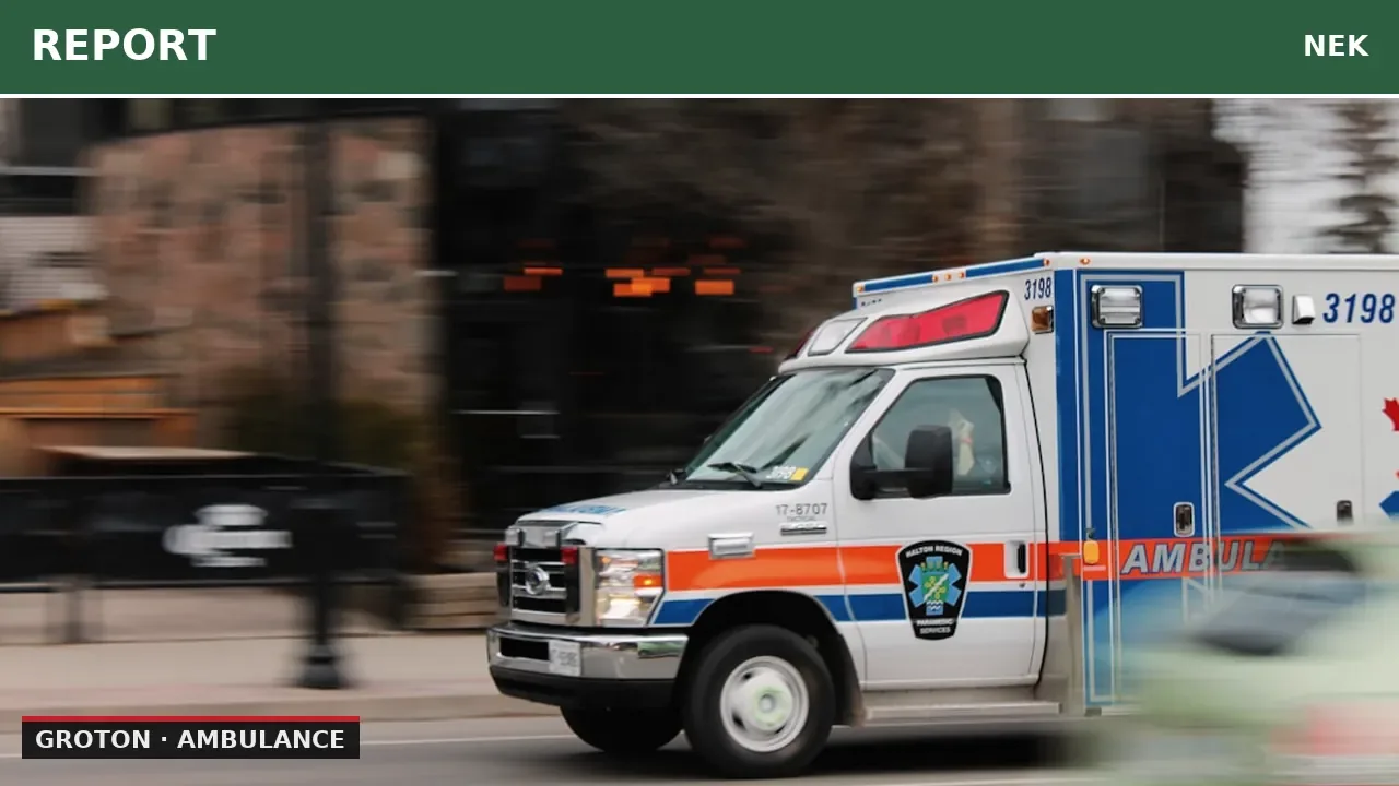 Chest Pain Emergency on Point Street in Groton