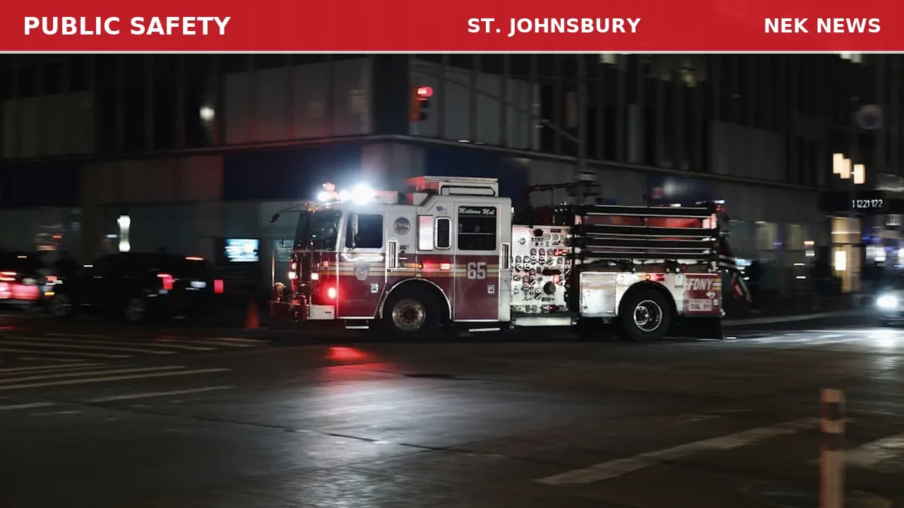 Fire Alarm Activation on Memorial Drive in St. Johnsbury
