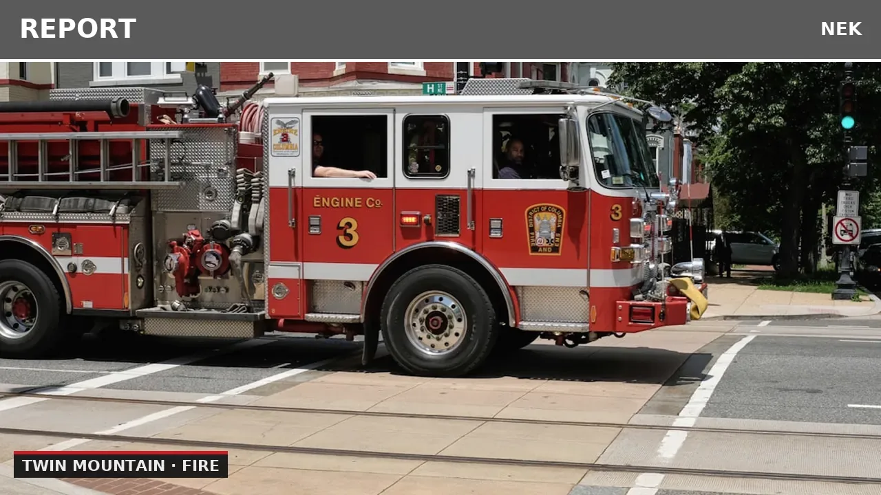 Fire alarm activation at Mount Washington Hotel Road