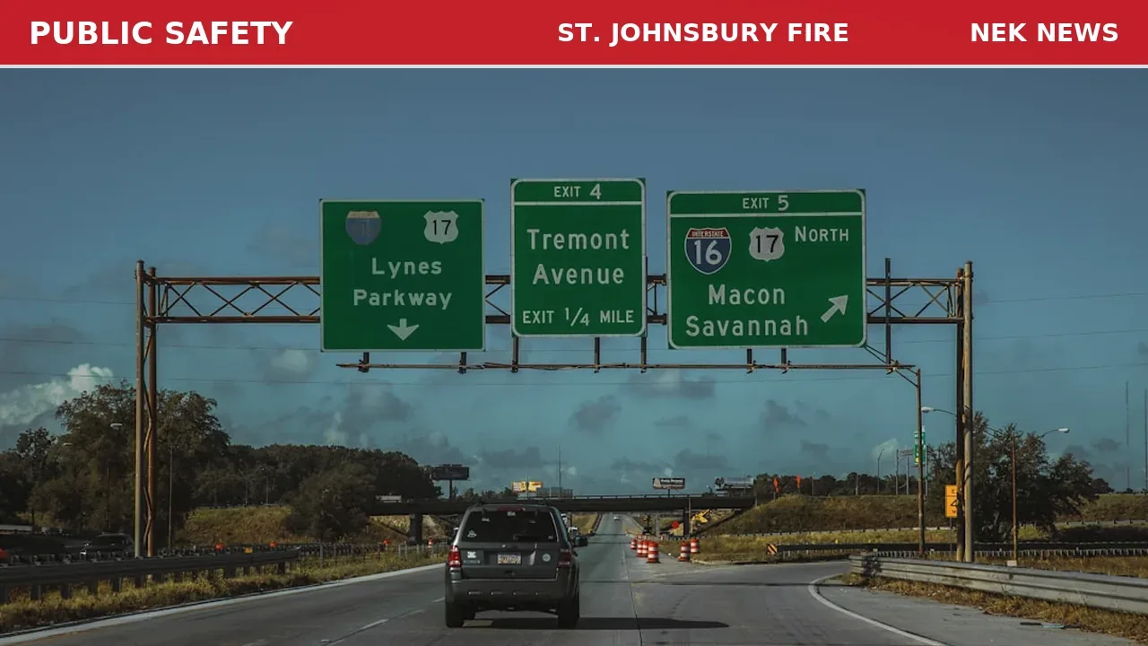 Crash on Liberty Street in St. Johnsbury