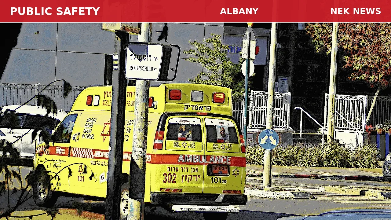 One-Car Rollover on Route 14 in Albany; Two People Involved