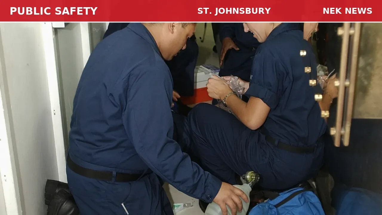 Medical Emergency at Railroad Street in St. Johnsbury