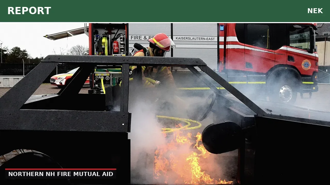 Working fire reported in Northern New Hampshire