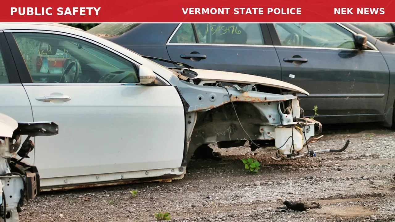Two-Car Crash on Route 5A in Newport