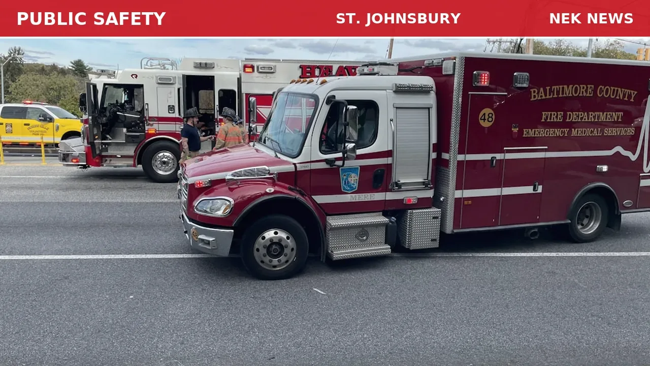 Crash on I-91 Northbound in St. Johnsbury
