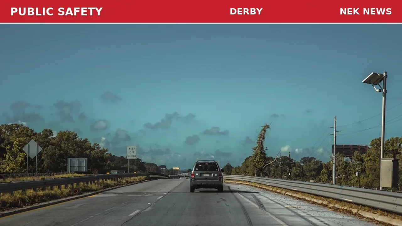Single-Vehicle Crash on Vermont Route 105 in Derby Line