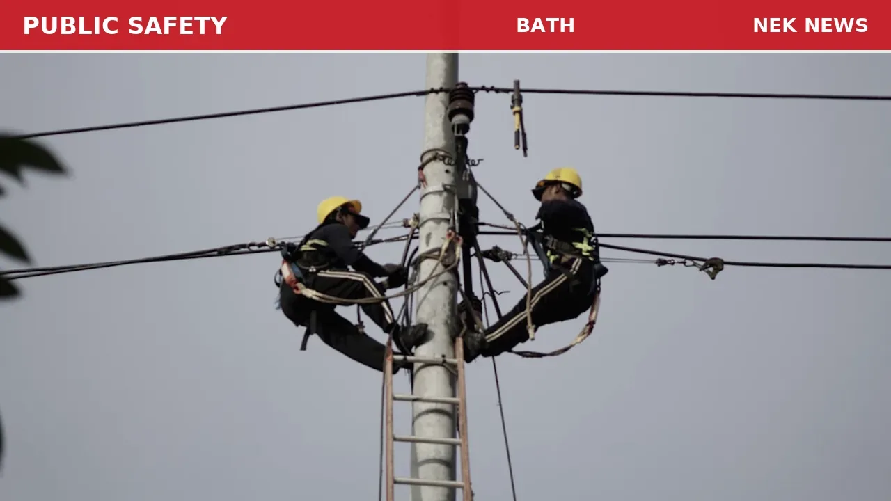 Tree Hanging on Wires Reported in Bath