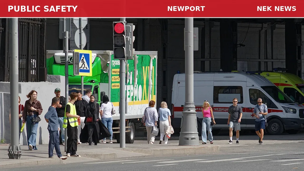 61-Year-Old Female Falls, Injures Shoulder at Newport Credit Union