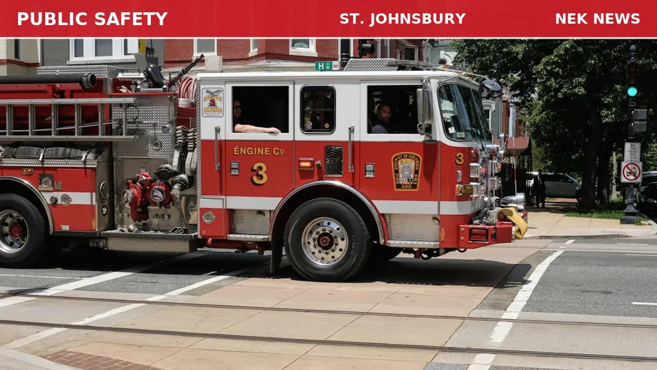 Tree on Power Line Causes Fire Alarm in St. Johnsbury