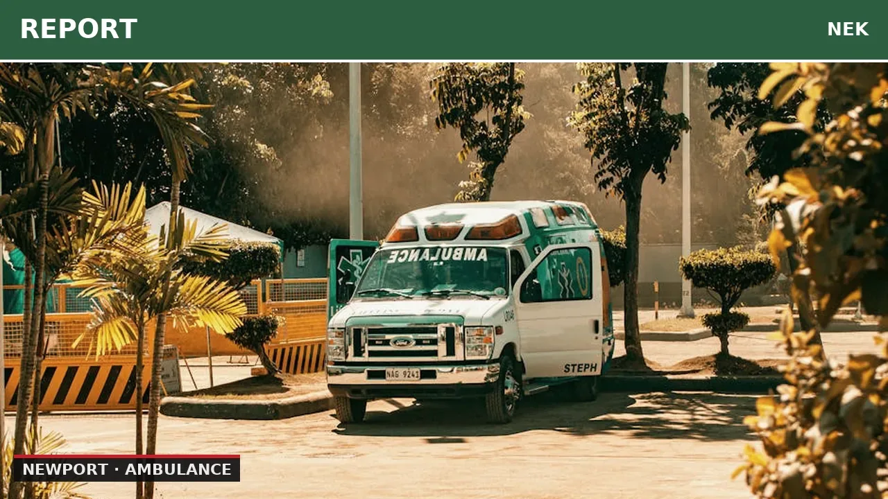 Newport Ambulance Responds to Transfer in Lowell