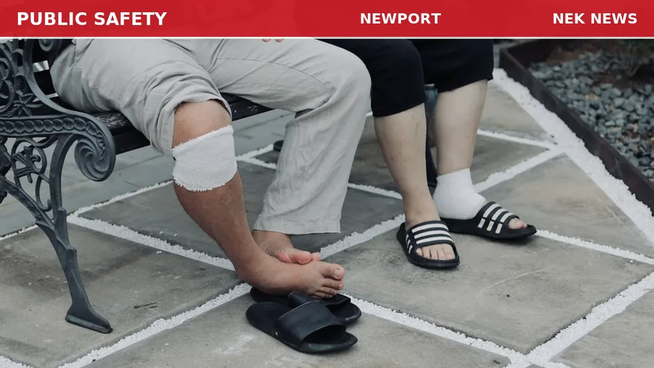 84-Year-Old Male Falls Outside in Derby