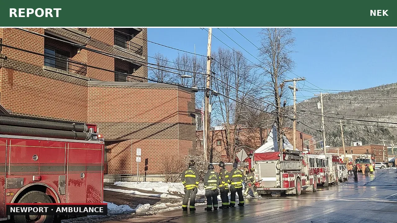 Fire Reported in Newport City, Ambulance Responds