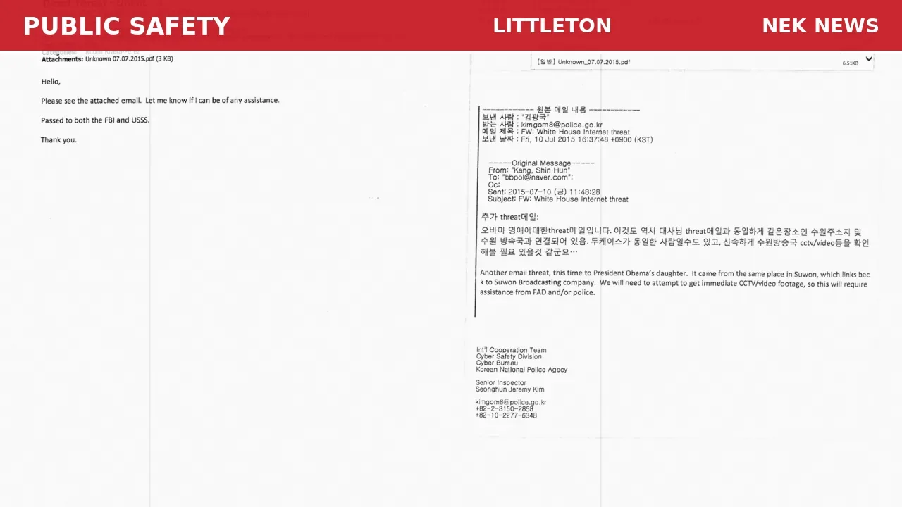 Criminal Threats Reported in Littleton