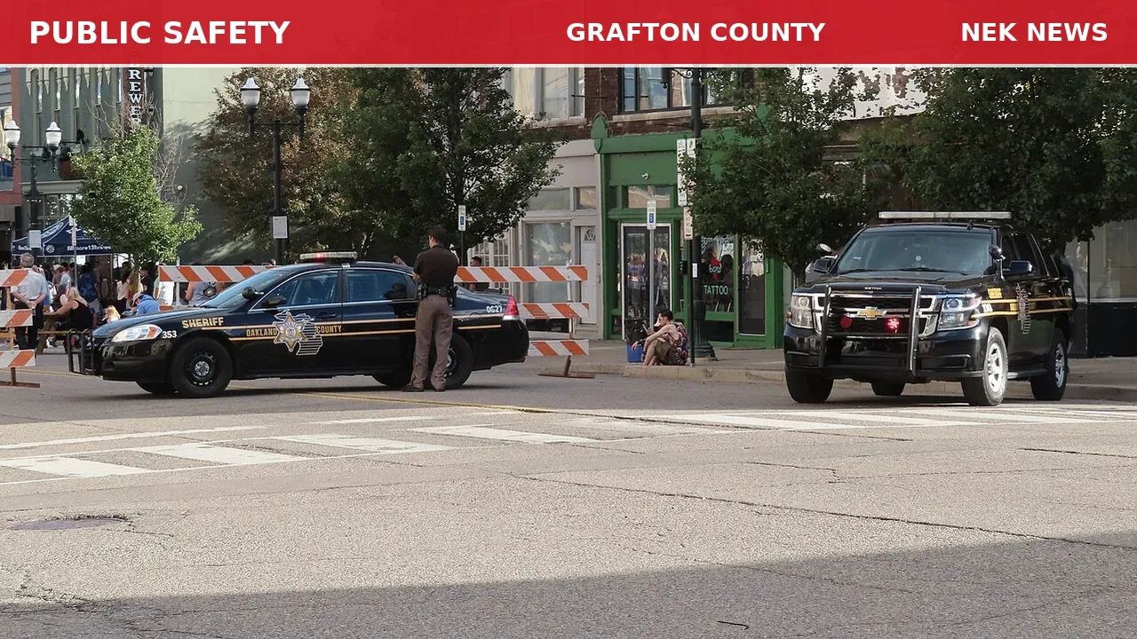 Sheriff Activity on Main Street in Lisbon