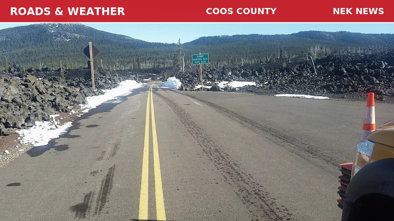 Tree Down on Roadways Reported in Coos County